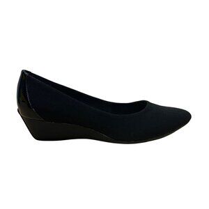 Circa Joan & David Women’s Black Fabric Upper Wedge Pumps Size 7M